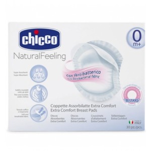 CHICCO 89257 ANTI-BACTERIAL BREAST PADS  60 PCS