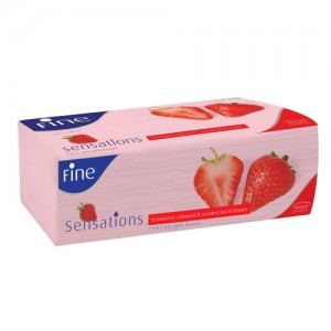 FINE FACIAL TISSUE 250 SHEETS - STRAWBERRY